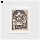 アートポストカード-Christ at Emmaus - アルブレヒト デューラー Postcard.