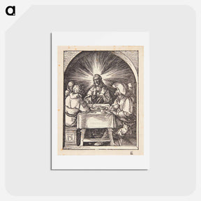 アートポストカード-Christ at Emmaus - アルブレヒト デューラー Postcard.