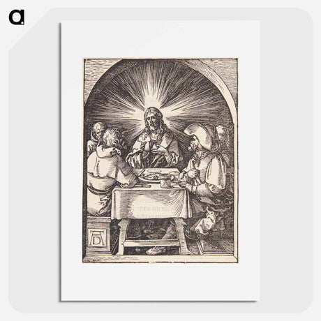 アートポスター-Christ at Emmaus - アルブレヒト デューラー Poster.