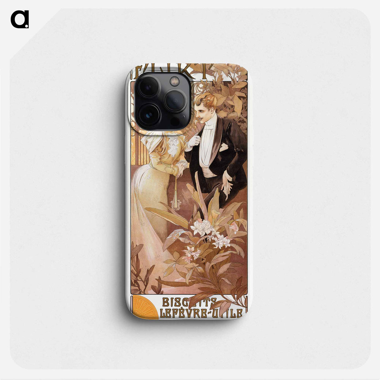 Flirt - Alphonse Mucha Phone Case.