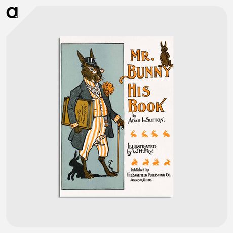 アートポストカード-Mr. Bunny, his book
 - ボストン公共図書館 Postcard.