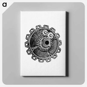 アートパネル-Vintage Cycle Gear
 - 大英図書館 Canvas.