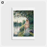 アートポストカード-The Bather - カミーユ ピサロ Postcard.