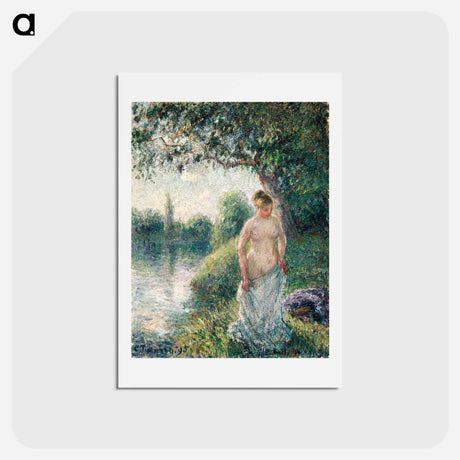 アートポストカード-The Bather - カミーユ ピサロ Postcard.