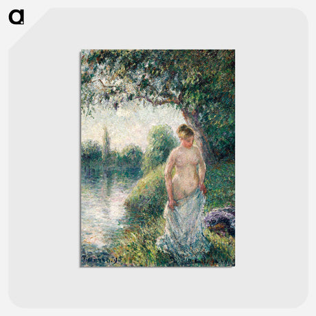 アートポストカード-The Bather - カミーユ ピサロ Postcard.