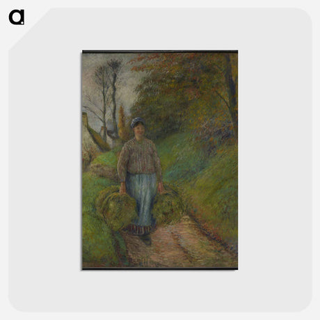 アートポストカード-Peasant Woman Carrying Hay
 - ダラス美術館 Postcard.