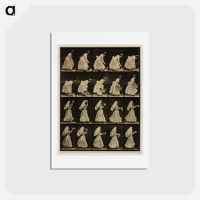 アートポストカード-Woman with Basket and Handkerchief
 - エドワード マイブリッジ Postcard.