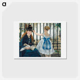 アートポストカード-The Railway - エドゥアール マネ Postcard.