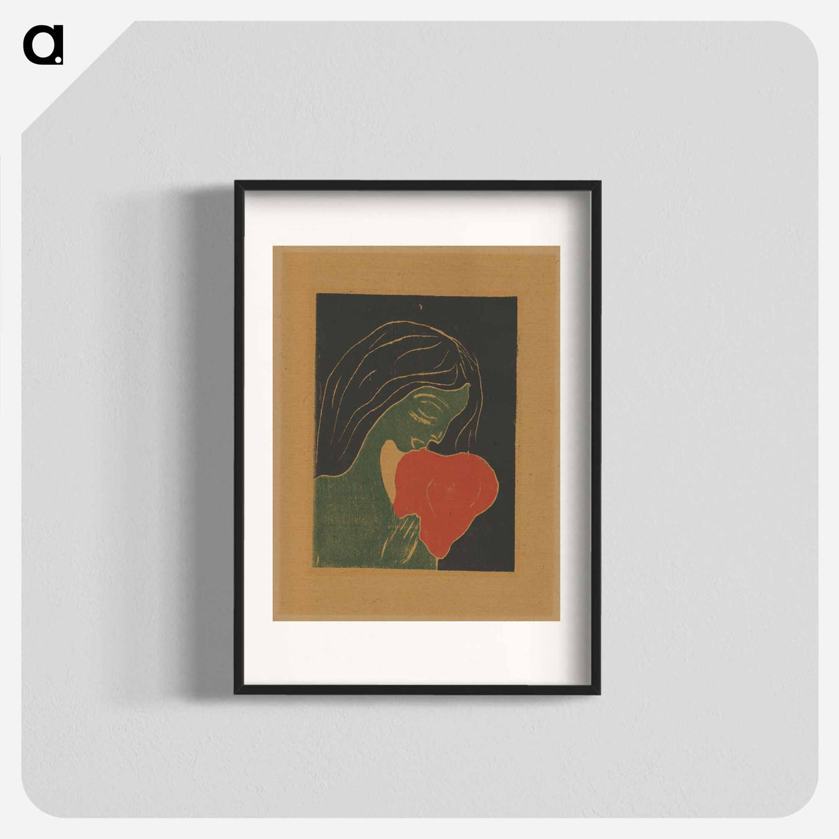 Das Herz - Edvard Munch Poster.