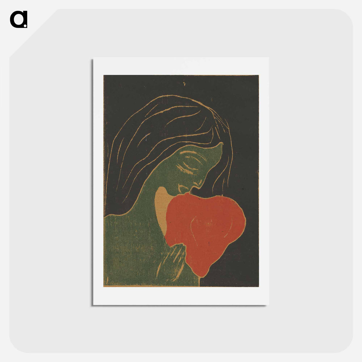 Das Herz - エドヴァルド ムンク Postcard.