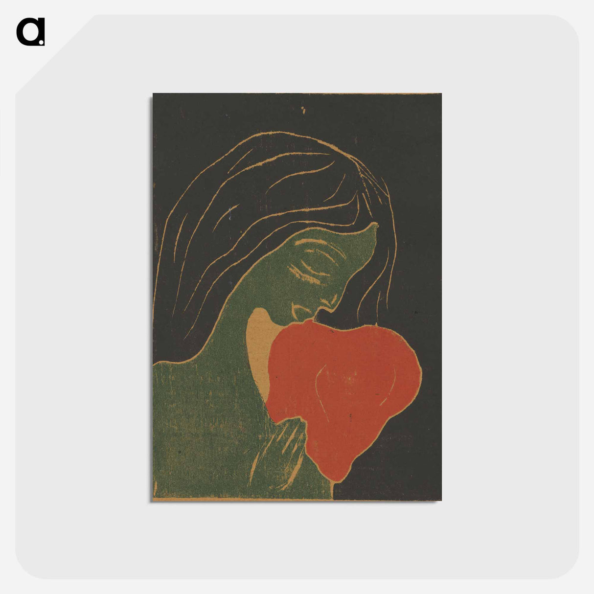 Das Herz - エドヴァルド ムンク Postcard.