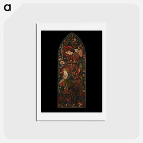 アートポストカード-The Annunciation - エドワード バーン ジョーンズ Postcard.
