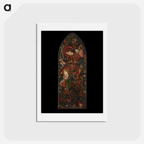 アートポストカード-The Annunciation - エドワード バーン ジョーンズ Postcard.