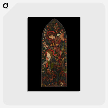 アートポストカード-The Annunciation - エドワード バーン ジョーンズ Postcard.