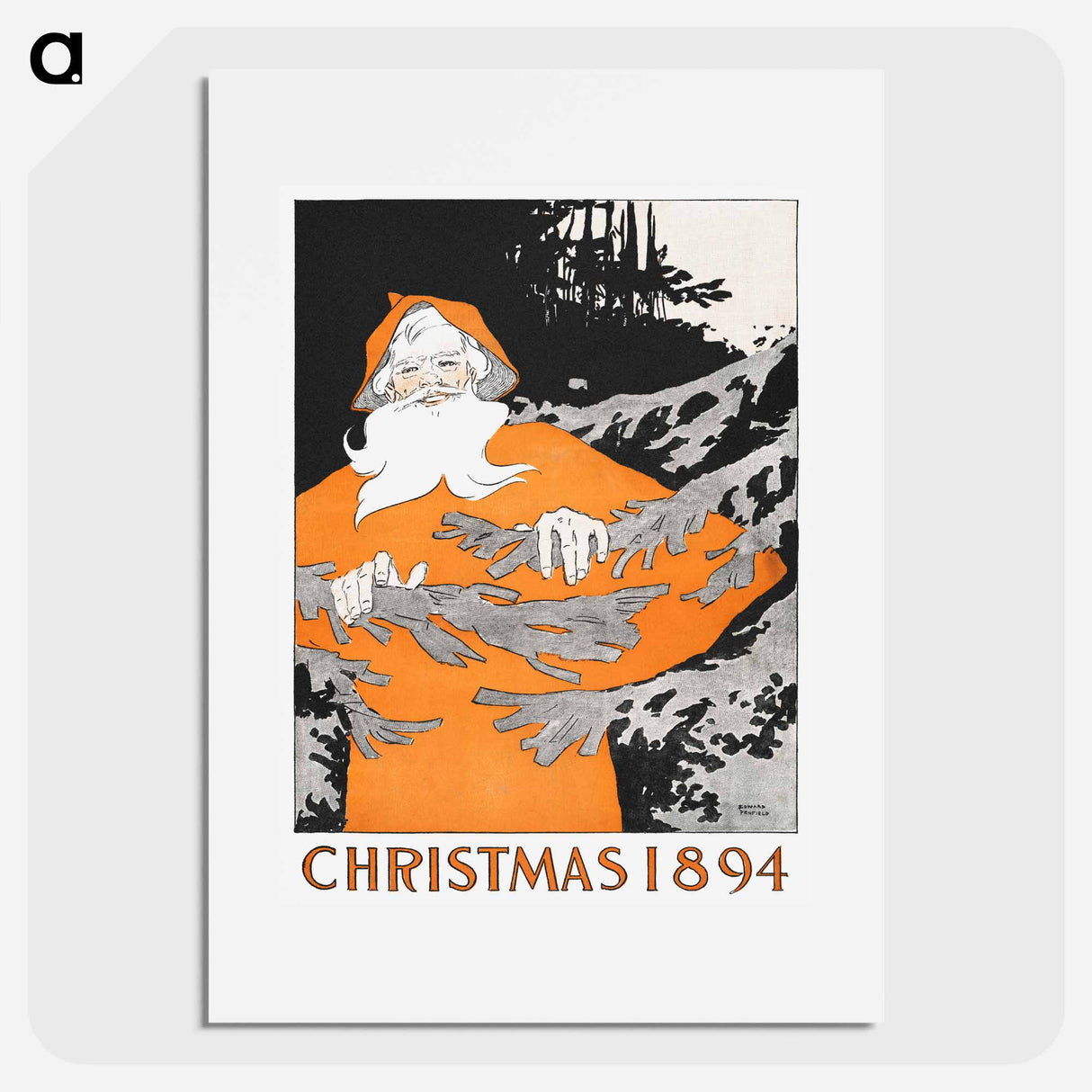 Vintage Christmas - Edward Penfield Poster.