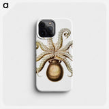 Vintage octopus marine life illustration - エルンスト ヘッケル Phone Case.