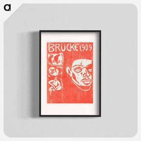 アートポスター-Cover of the Fourth Yearbook of the Artist Group the Brucke - エルンスト ルートヴィヒ キルヒナー Poster.