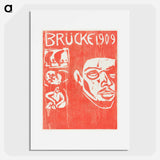 Cover of the Fourth Yearbook of the Artist Group the Brucke - Ernst Ludwig Kirchner Poster.