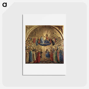 アートポストカード-The Coronation of the Virgin - フラ アンジェリコ Postcard.