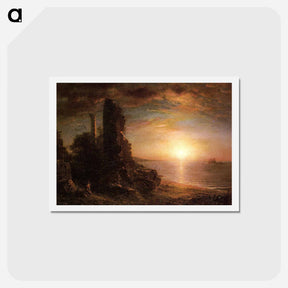 アートポストカード-Landscape in Greece - フレデリック エドウィン チャーチ Postcard.