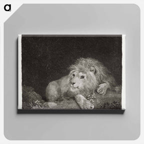 アートパネル-Recumbent Lion
 - ジョージ スタッブス Canvas.