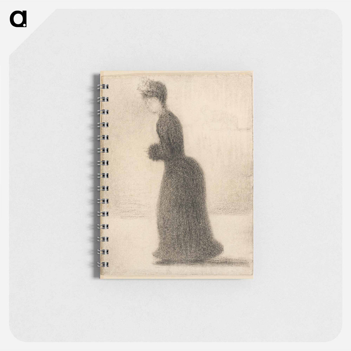 Woman with a Muff - ジョルジュ スーラ Memo.