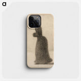 Woman with a Muff - Georges Seurat Phone Case.