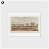 アートポストカード-Ascot Heath Race for His Majesty's Gold Plate
 - ジェームス ヒース Postcard.