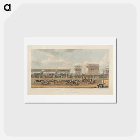 アートポストカード-Ascot Heath Race for His Majesty's Gold Plate
 - ジェームス ヒース Postcard.