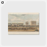 アートポストカード-Ascot Heath Race for His Majesty's Gold Plate
 - ジェームス ヒース Postcard.