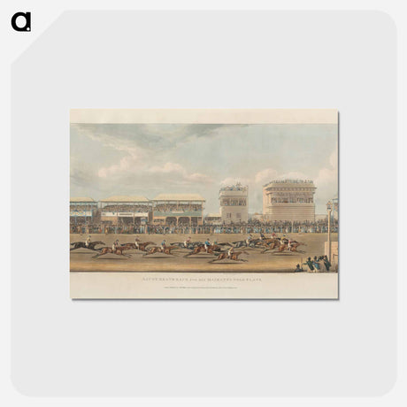アートポストカード-Ascot Heath Race for His Majesty's Gold Plate
 - ジェームス ヒース Postcard.
