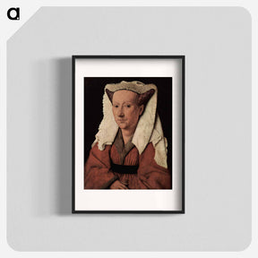 アートポスター-Portrait of Margaret van Eyck - ヤン ファン エイク Poster.