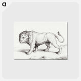 アートポストカード-Lion - ジャン ベルナール Postcard.