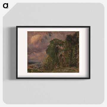 A View at Hampstead with Stormy Weather
 - ジョン コンスタブル Poster.
