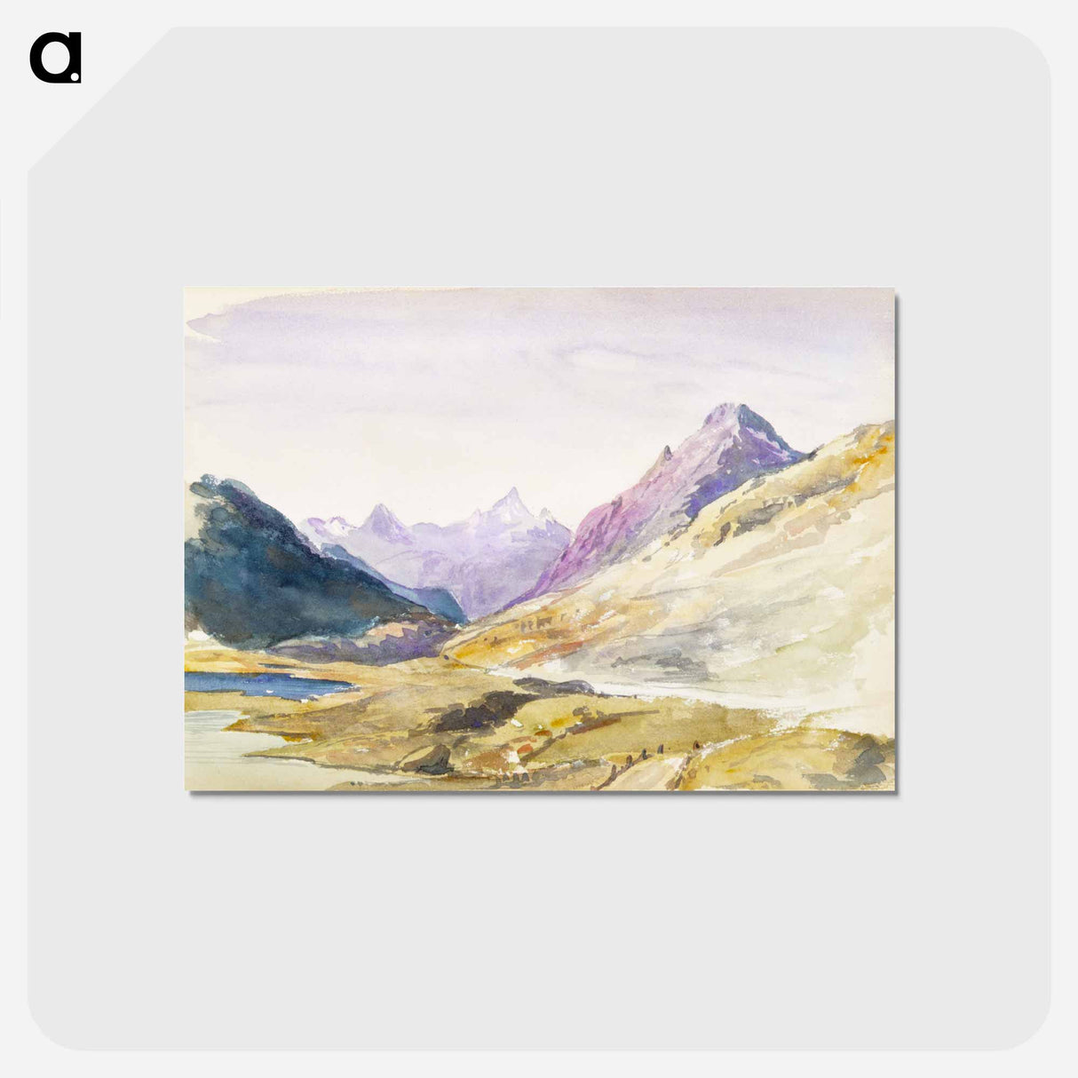アートポストカード-Switzerland Sketchbook by John Singer Sargent - ジョン シンガー サージェント Postcard.