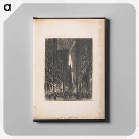 アートパネル-Singer Building Illuminated
 - ジョセフ ペネル Canvas.