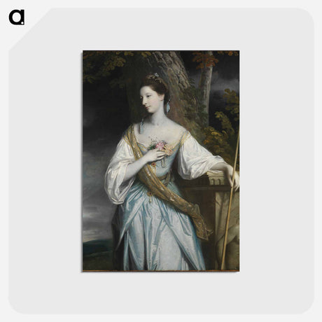 アートポストカード-Anne Dashwood - ジョシュア レノルズ Postcard.