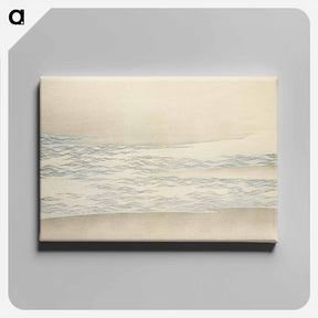 アートパネル-Ocean waves from Momoyogusa–Flowers of a Hundred Generations - 神坂 雪佳 Canvas.