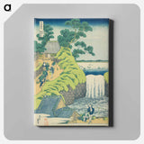 アートパネル-The Falls at Aoigaoka in the Eastern Capital - 葛飾 北斎 Canvas.