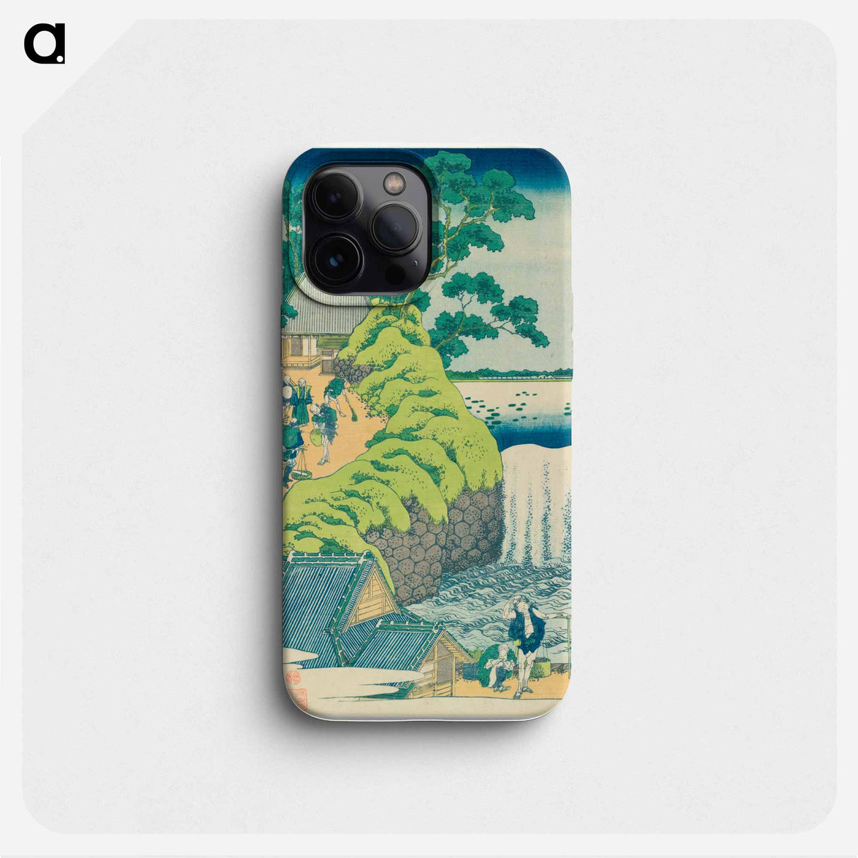 The Falls at Aoigaoka in the Eastern Capital - 葛飾 北斎 Phone Case.