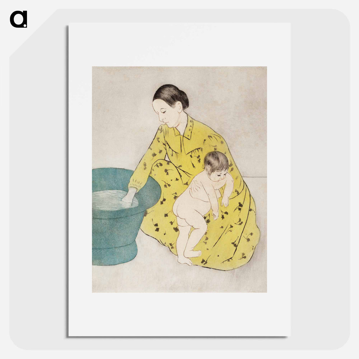 The Bath - Mary Cassatt Poster.