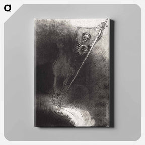 アートパネル-And His Name That Sat on Him Was Death - オディロン ルドン Canvas.