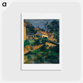 アートポストカード-La Route tournante à Montgeroult - ポール セザンヌ Postcard.