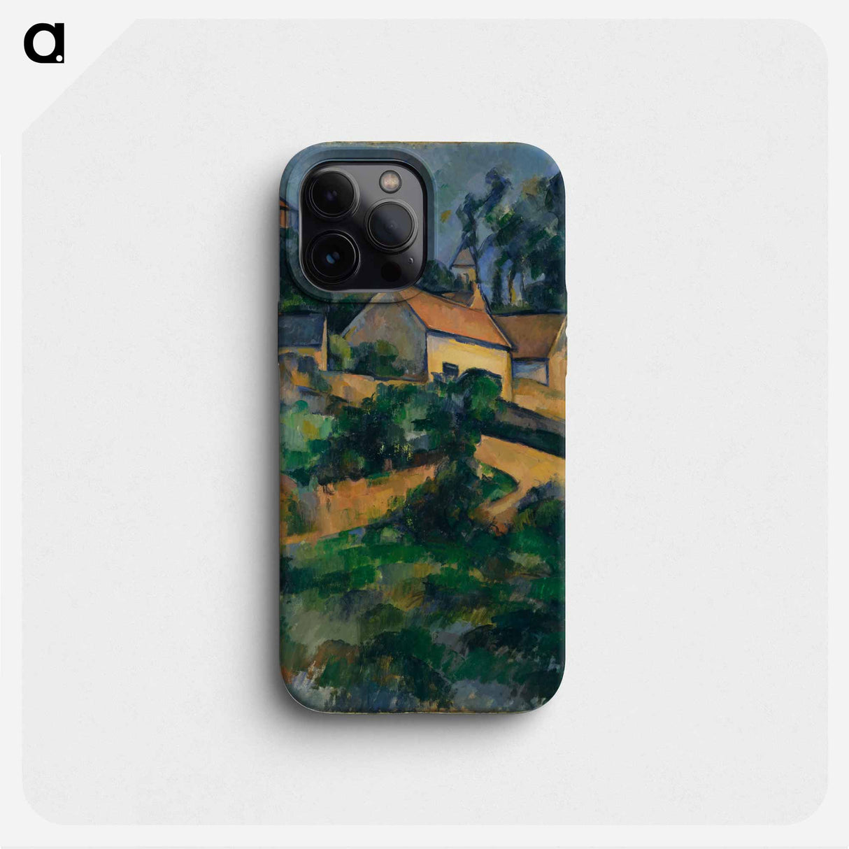 La Route tournante à Montgeroult - ポール セザンヌ Phone Case.