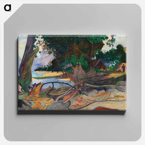 アートパネル-The Hibiscus Tree - ポール ゴーギャン Canvas.