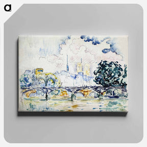アートパネル-Le Pont des Arts - ポール シニャック Canvas.