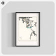アートポスター-Japanese Great Tit and Japanese Cypress
 - 鳥類図鑑 Poster.