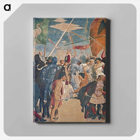アートパネル-Battle between Heraclius and Chosroes (detail) - ピエロ デラ フランチェスカ Canvas.