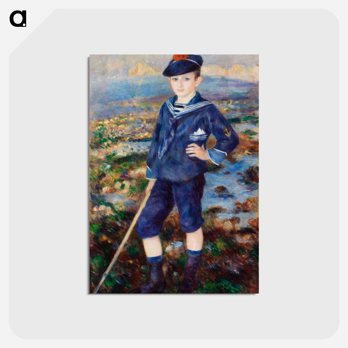 アートポストカード-Sailor Boy - ピエール オーギュスト ルノワール Postcard.