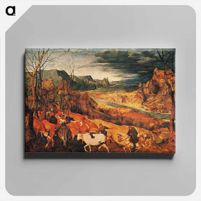 アートパネル-The Return of the Herd (November) - ピーター ブリューゲル Canvas.